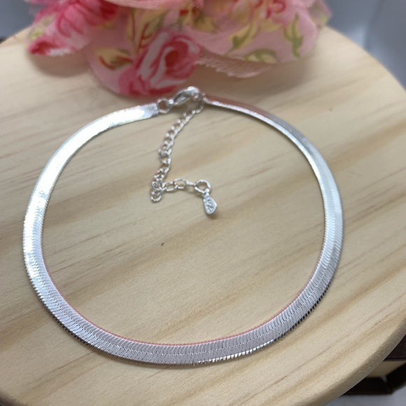 🌟 Dainty Anklet Chain Sterling Silver 925 - Picture 2 of 3